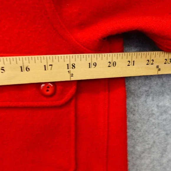 Vintage BSA Jac Shirt Jacket Mens S 38 Red Wool‎ Chore 50s Boy Scout of America